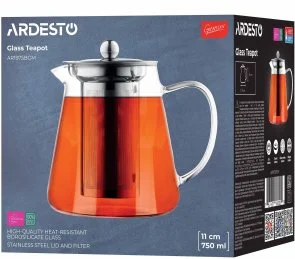 Фото: Заварник Ardesto Gemini Milano 0.75L Clear (AR1975BGM) № 4 | KTC