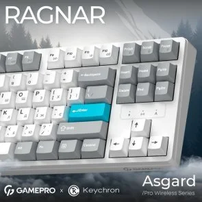 Фото: Клавіатура GamePro Asgard Ragnar MK285WH WL/BT/USB White № 5 | KTC