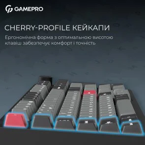 Фото: Клавіатура GamePro Asgard Drakkar MK305BK WL/BT/USB Black № 14 | KTC