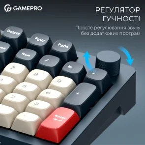 Фото: Клавіатура GamePro Asgard Drakkar MK305BL WL/BT/USB Blue № 18 | KTC