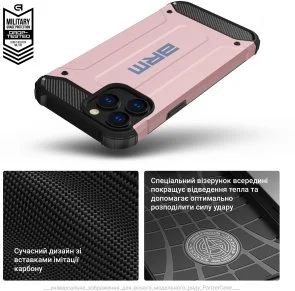 Фото: Чохол ArmorStandart for Apple iPhone 14 Pro - Panzer Pink (ARM71481) № 7 | KTC