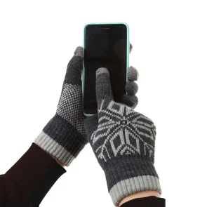 Фото: Рукавичкки ArmorStandart Touch Gloves Snowflake Light Grey (ARM59995) № 4 | KTC