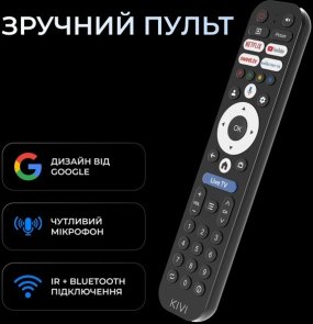 Телевізор LED Kivi 50U800KB (Google TV, Wi-Fi, 3840x2160)