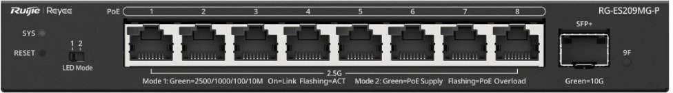 Комутатор Ruijie Reyee RG-ES209MG-P