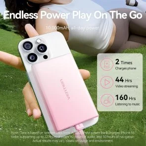 Фото: Батарея універсальна Vention FHZL0 10000mAh 22.5W Gradient Blue № 9 | KTC