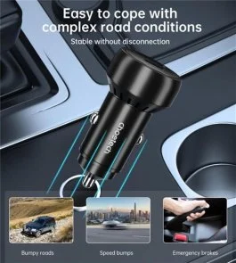 Фото: Автомобільний зарядний пристрій Choetech TC0014 60W Black № 3 | KTC