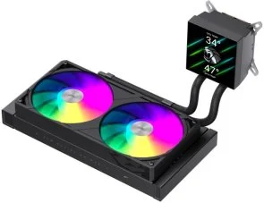 Фото: Система рідинного охолодження Gamemax GLACIER 240 LCD BK № 3 | KTC
