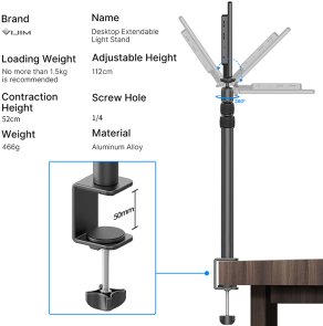 Штатив Ulanzi Vijim Desktop Extendable Light Stand (2248)