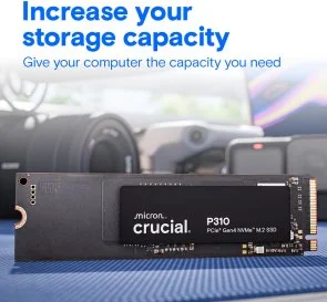 Фото: SSD-накопичувач Crucial P310 2280 PCIe 4.0 x4 NVMe 2TB (CT2000P310SSD8) № 3 | KTC