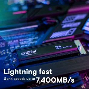 Фото: SSD-накопичувач Crucial T500 2280 PCIe Gen 4 x4 4TB With Heatsink (CT4000T500SSD5) № 3 | KTC