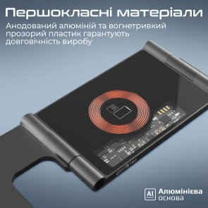  Бездротова зарядна станція Promate aurafold-trio (6959144063645)