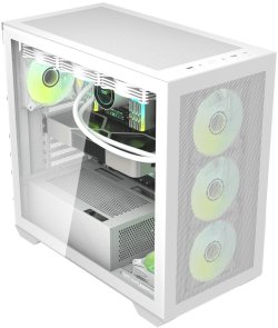Корпус DARKFLASH DLX4000 Mesh White with window (DLX4000 MESH WHITE)