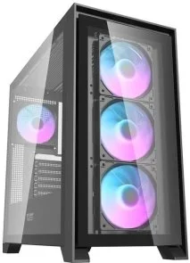 Фото: Корпус DARKFLASH DRX90 GLASS Black with window (DRX90 GLASS BLACK) № 11 | KTC