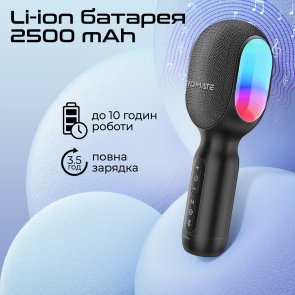 Мікрофон Promate Vocalmic, Black