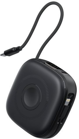 Батарея універсальна SWISSTEN Voltbox MagGO 10000mAh MagSafe 20W Black with built-in cable (8595217490543)