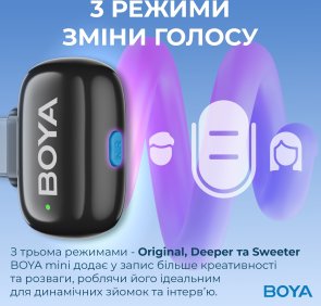 Радіосистема BOYA mini-14 Type-C Black