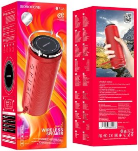 Портативна колонка BOROFONE BR22 Sports Red (6974443384093)