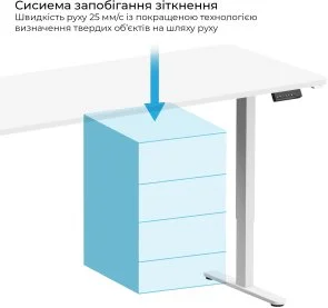 Фото: Стіл комп’ютерний OfficePro ODE1880W White № 4 | KTC