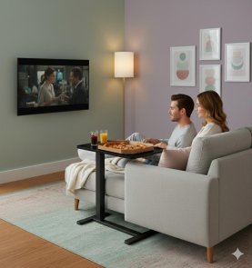 Стіл комп’ютерний 2E CE710BB, з регулюванням висоти, Black