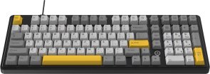 Клавіатура Ajazz AK980 Max Magnetic Switches USB Black/Grey/Yellow (AK980-MAX-M-BGY)