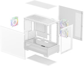 Корпус Deepcool CG380 3F White with window (R-CG380-WHAGM3-G)