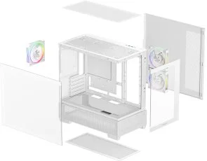 Фото: Корпус Deepcool CG380 3F White with window (R-CG380-WHAGM3-G) № 9 | KTC