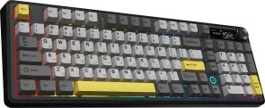 Фото: Клавіатура Ajazz AK980 V2 Maillard Switch WL/BT/USB Black/Grey/Yellow (AK980-V2-M-BGY) № 4 | KTC