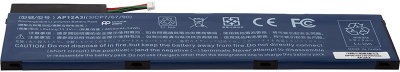 Батарея для ноутбука PowerPlant ACER Aspire M5-581T AP12A3i 11.1V 4850mAh (NB410743)
