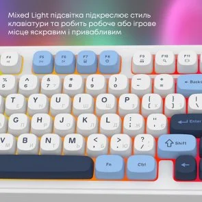 Фото: Клавіатура Ajazz AF98 USB Glacier Blue (AF98-GB) № 10 | KTC