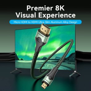  Кабель Vention v2.0 8K HDMI / Micro HDMI 1m Green (AGKGF)