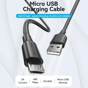 Фото: Кабель Vention AM / MicroUSB 1m Black (CTIBF) № 2 | KTC