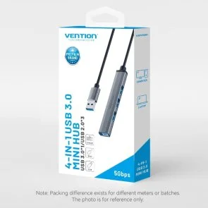 Фото: USB-хаб Vention 4in1 0.15m Grey (CKOHB) № 11 | KTC