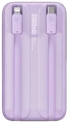 Фото: Батарея універсальна Baseus Comet Digital Display 20000mAh 22.5W Purple (PPMD020105) № 2 | KTC