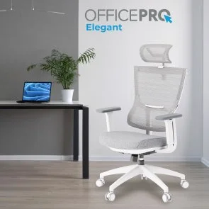 Фото: Крісло OfficePro Elegant OC600 White/Light Gray (OC600-W-LG-LG) № 9 | KTC