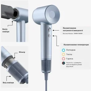 Фото: Фен Laifen Swift Special Blue (1HD50-G-EU-SI-004) № 9 | KTC