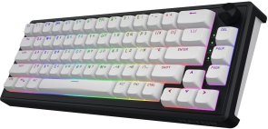 Клавіатура, Hator Skyfall 65 Wireless Aurum Sterling WL/BT/USB, Black/White ( Gaming )