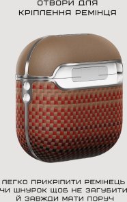 Чохол Pitaka для Airpods (4th Gen) - Aramid Fiber Magnetic Sunset