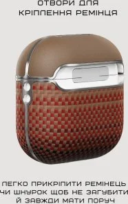 Фото: Чохол Pitaka for Airpods 4th Gen - Aramid Fiber Magnetic Sunset (APM2405) № 7 | KTC