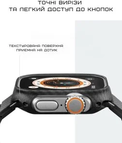 Фото: Чохол Pitaka for Apple Watch 10 46mm - Air Black/Grey № 7 | KTC