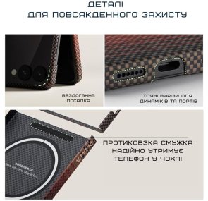 Чохол-накладка Pitaka для Samsung Flip 7 - Ultra-Slim Sunset