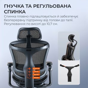 Крісло SIHOO Doro C300 Pro with Footrest, Black