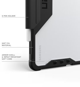 Чохол для планшета UAG for Samsung Tab S11 - Plyo LT Black/Ice (224458114043)