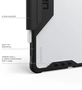 Фото: Чохол для планшета UAG for Samsung Tab S11 - Plyo LT Black/Ice (224458114043) № 9 | KTC