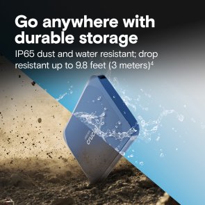 Зовнішній SSD-накопичувач Crucial X10 1TB Blue (CT1000X10SSD9)