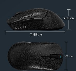  Миша Ajazz AJ199 Max WL/BT/USB Black (AJ199-MAX-B)