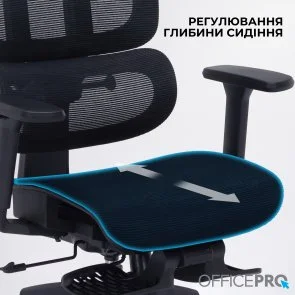 Фото: Крісло OfficePro Skyline Footrest OC750 Black (OC750-B-B-B) № 16 | KTC