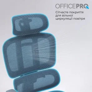 Фото: Крісло OfficePro Skyline Footrest OC750 Gray/Dark Gray (OC750-G-DG-DG) № 9 | KTC