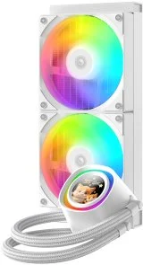 Фото: Система рідинного охолодження ID-COOLING FX240 LCD White (FX240 LCD WHITE) № 2 | KTC