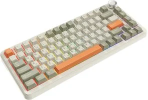 Фото: Клавіатура Ajazz AK820 Max Flying Fish Switch RGB WL/BT/USB Beige (AK820MAX-FF-R) № 2 | KTC
