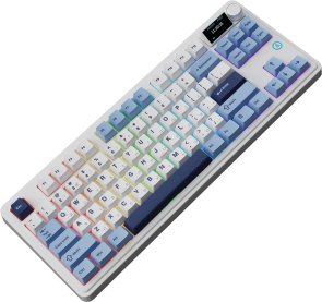  Клавіатура Ajazz AK870 Plus Murad Switch RGB WL/BT/USB White (AK870-MU-BWD)